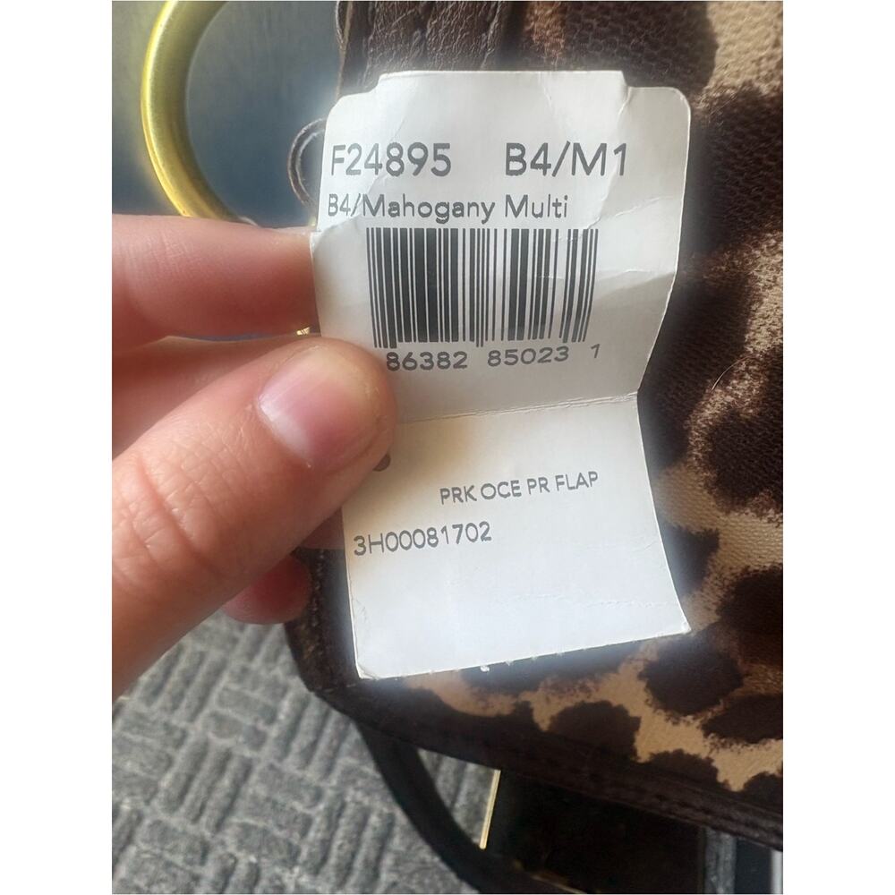 NWT Coach Park Ocelot Leopard Print Satchel bag *BROKEN TURNLOCK* - Picture 8 of 8
